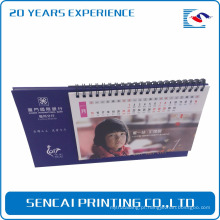 Calendário de mesa relativo à promoção colorido da impressão de papel especial da impressão